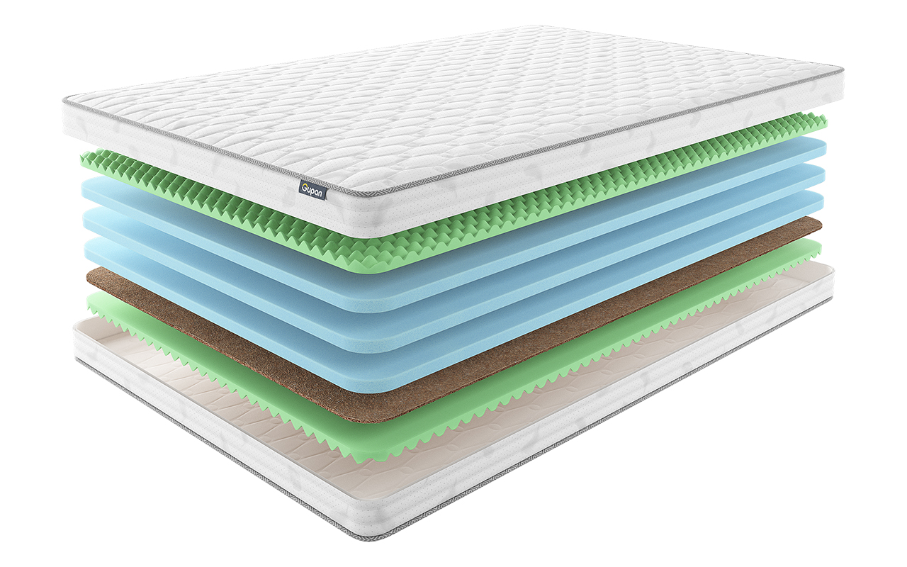 

Матрас Gupan Energy Hola 140x190 см, Белый, Energy Hola