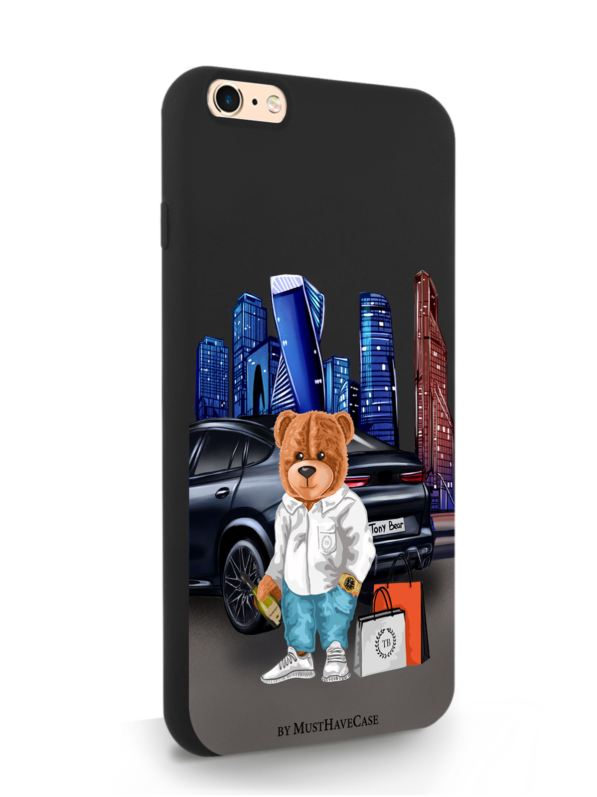 фото Чехол musthavecase для iphone 6/6s plus тони москва сити, черный