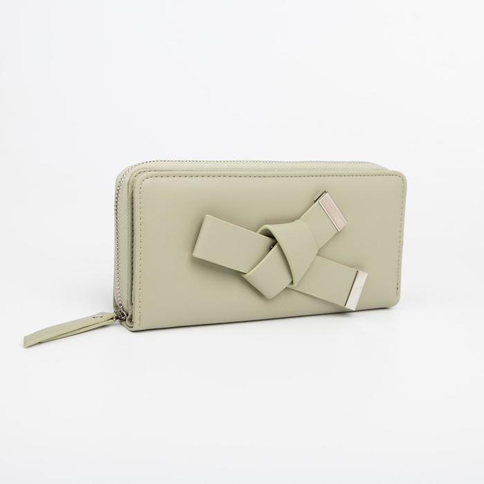 

Кошелек женский NoBrand 7075032, зелёный, Бежевый, 7075032
