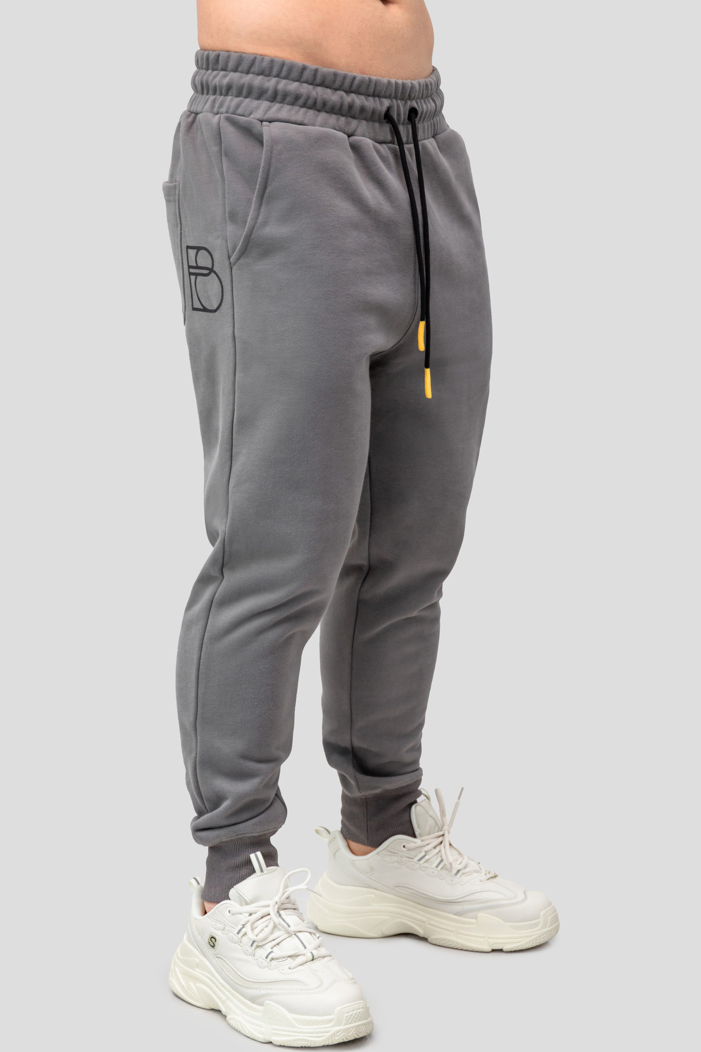 

Спортивные брюки мужские BATSON QR EVERY UNI серые XS, Серый, QR EVERY UNI