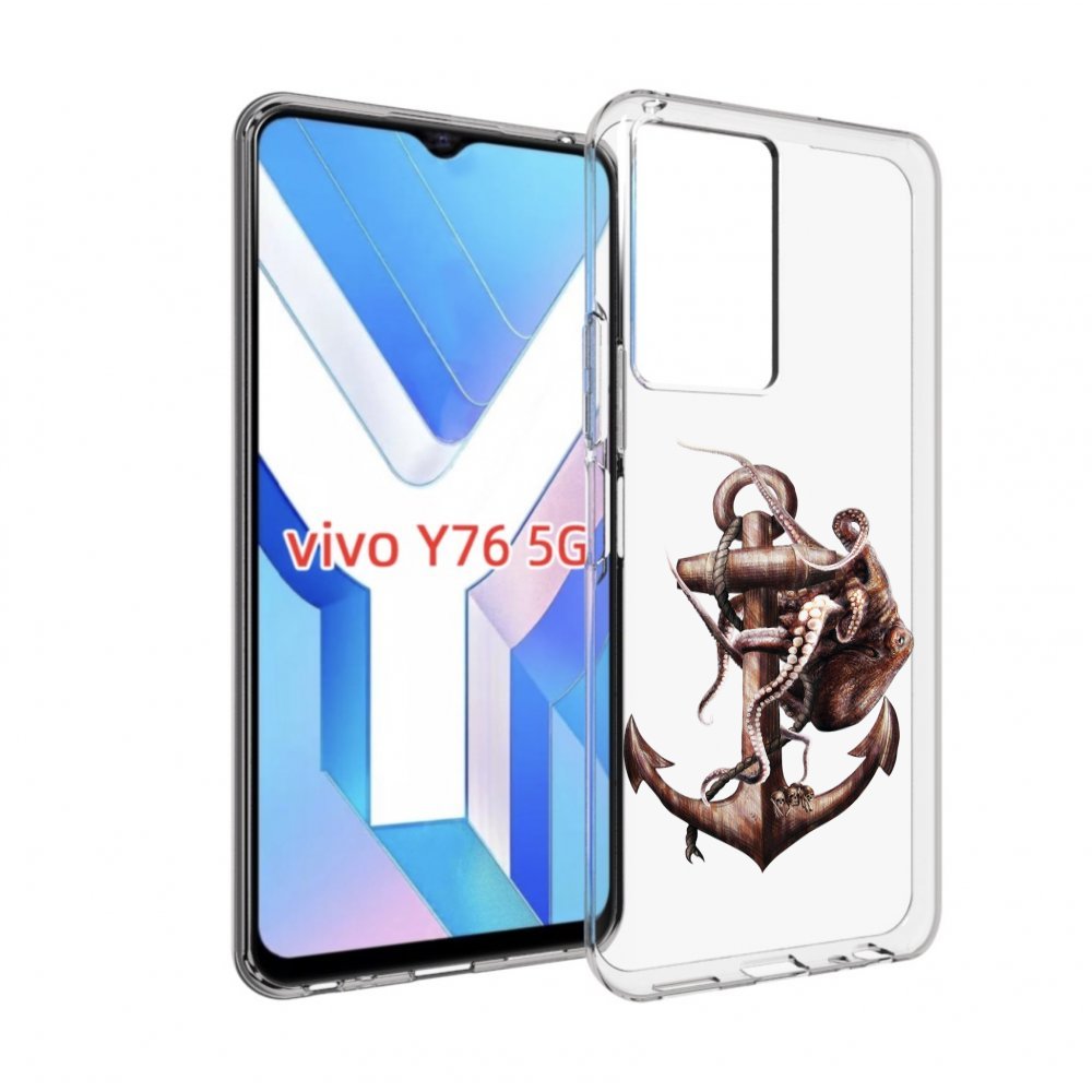 

Чехол MyPads ржавый якорь для Vivo Y76 5G, Прозрачный, Tocco