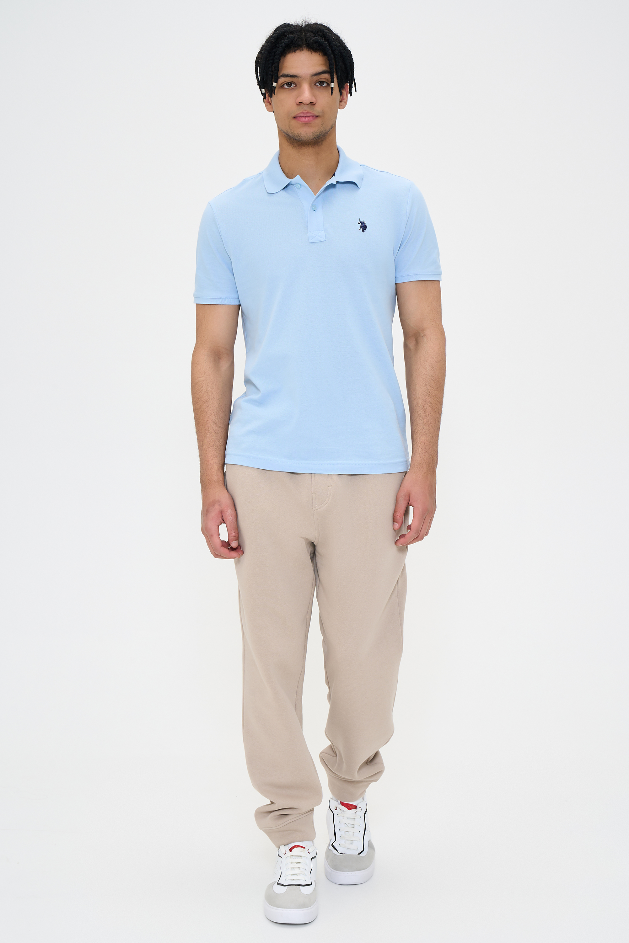 

Спортивные брюки мужские U.S. POLO Assn. G081SZ0OP0ODEL-R бежевые M, Бежевый, G081SZ0OP0ODEL-R