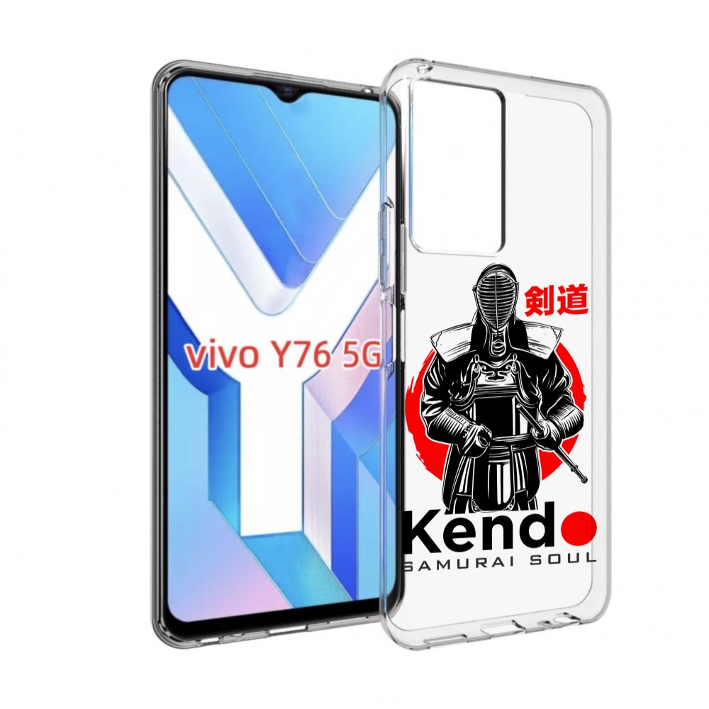 

Чехол MyPads рисованый самурай для Vivo Y76 5G, Прозрачный, Tocco
