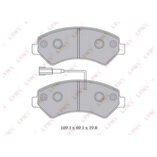 

КомплектпереднихтормозныхколодокLynxBD2829
