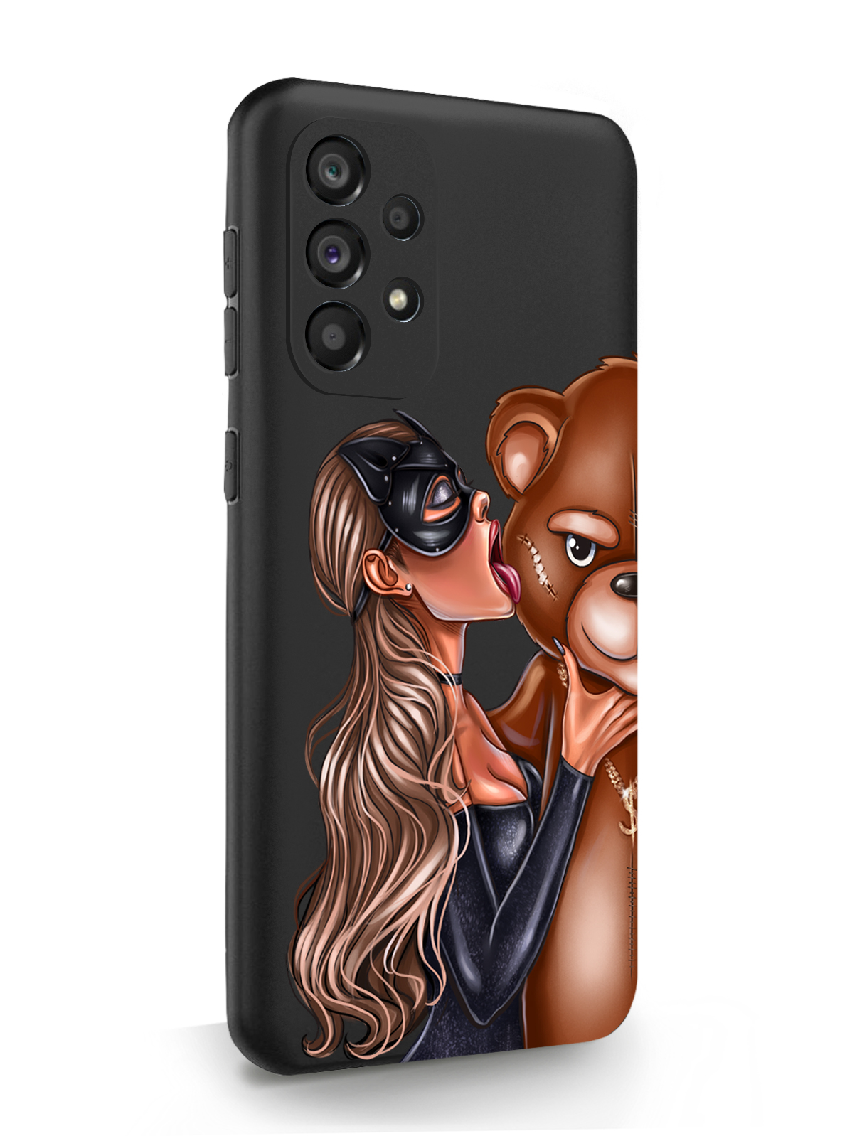 

Чехол MustHaveCase для Samsung Galaxy A53 Кошечка и мишка, черный, Черный;коричневый