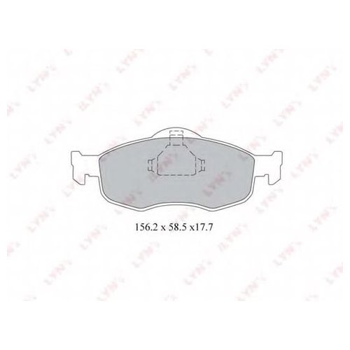 

Комплект передних тормозных колодок Lynx BD3011 для Ford Mondeo I,II, Scorpio I,II