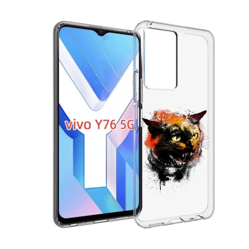 

Чехол MyPads сиамский кот для Vivo Y76 5G, Прозрачный, Tocco