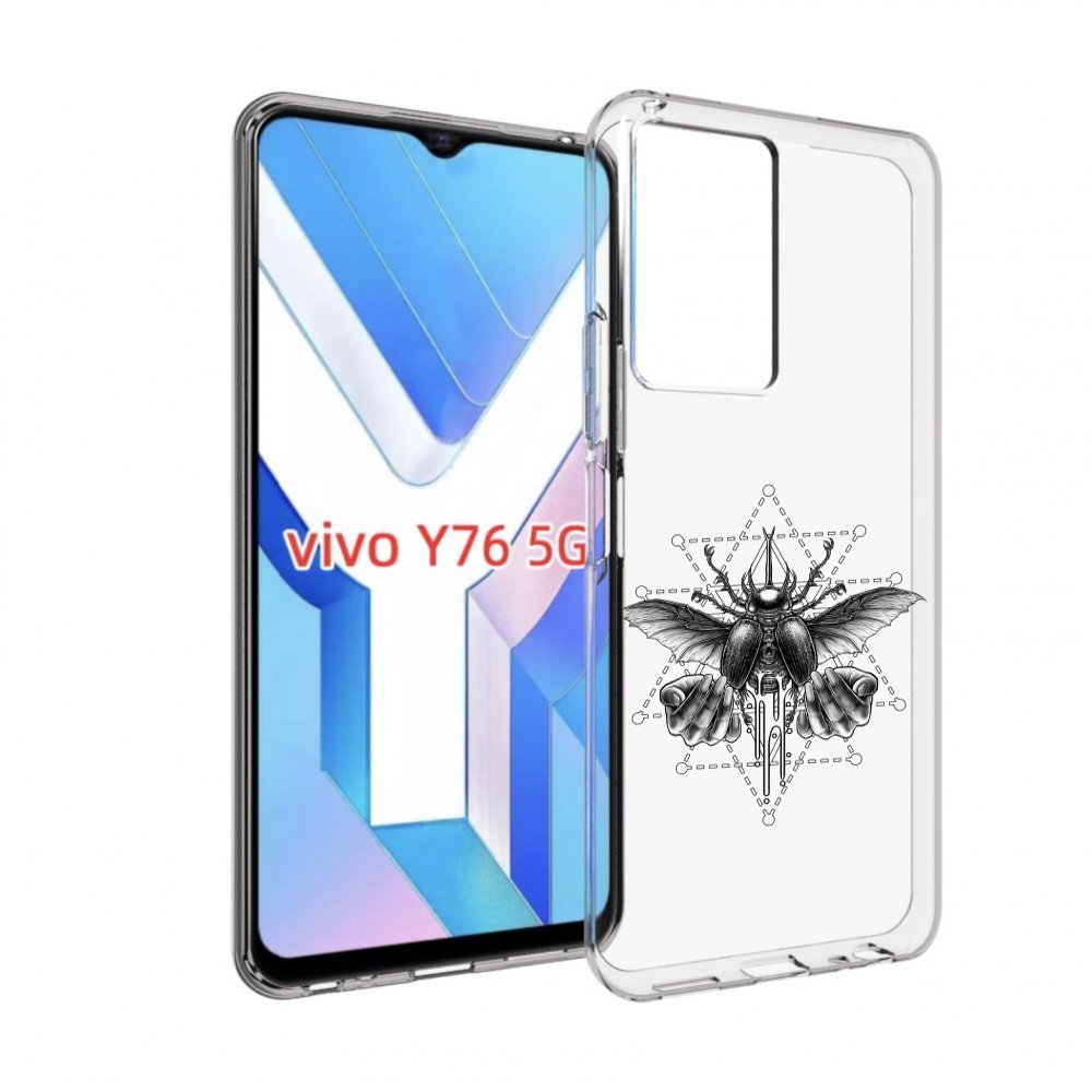 

Чехол MyPads скарабей для Vivo Y76 5G, Прозрачный, Tocco