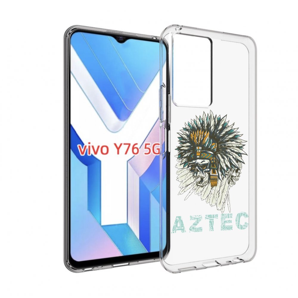 

Чехол MyPads скелет индеец для Vivo Y76 5G, Прозрачный, Tocco