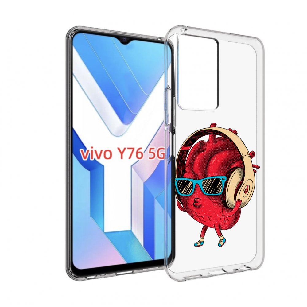

Чехол MyPads слушай сердце для Vivo Y76 5G, Прозрачный, Tocco