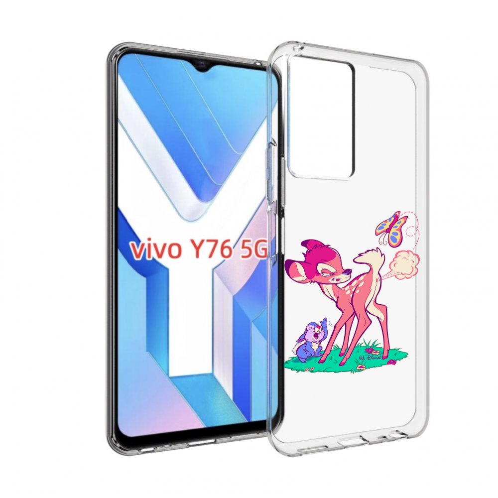 

Чехол MyPads смешной олененок для Vivo Y76 5G, Прозрачный, Tocco