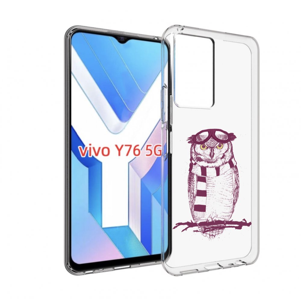 

Чехол MyPads сова-летчик для Vivo Y76 5G, Прозрачный, Tocco