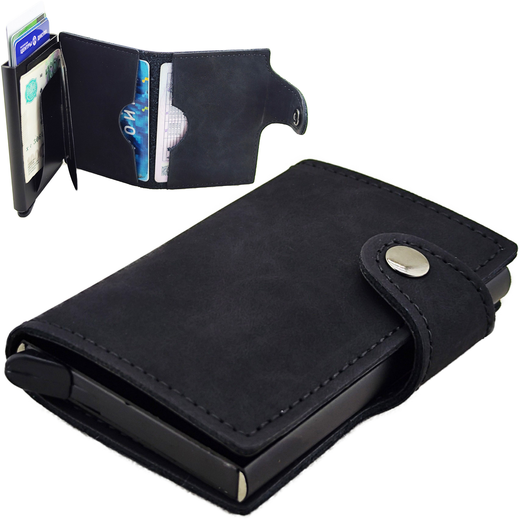 

Портмоне унисекс Skully EK1851 black, Черный, EK1851