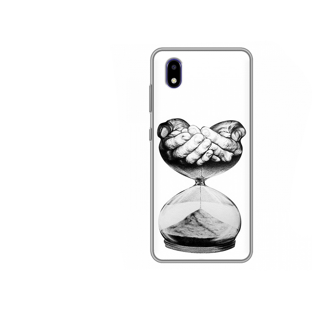 Чехол MyPads Tocco для ZTE Blade A3 2020 часы жизни черно белый (PT226941.466.669)