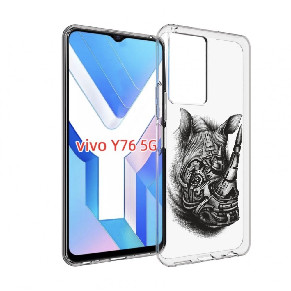 

Чехол MyPads стальной носорог для Vivo Y76 5G, Прозрачный, Tocco