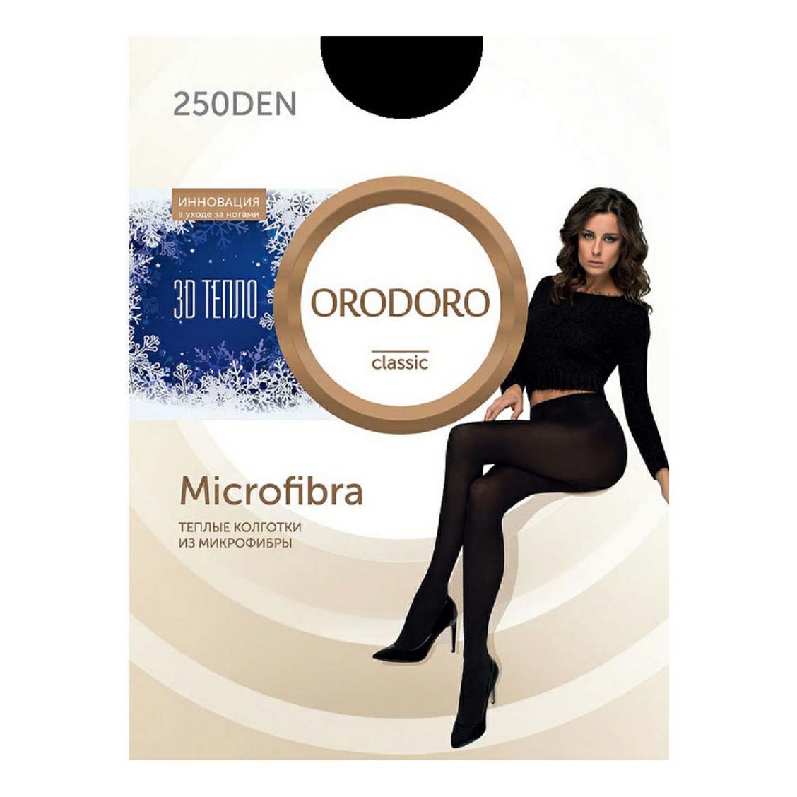 

Колготки женские Orodoro черные 2