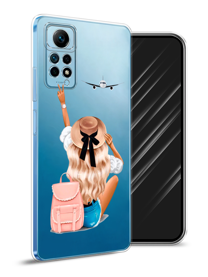

Чехол Awog на Redmi Note 12 Pro 4G "Автостопом самолетом", Бежевый;белый, 319050-7