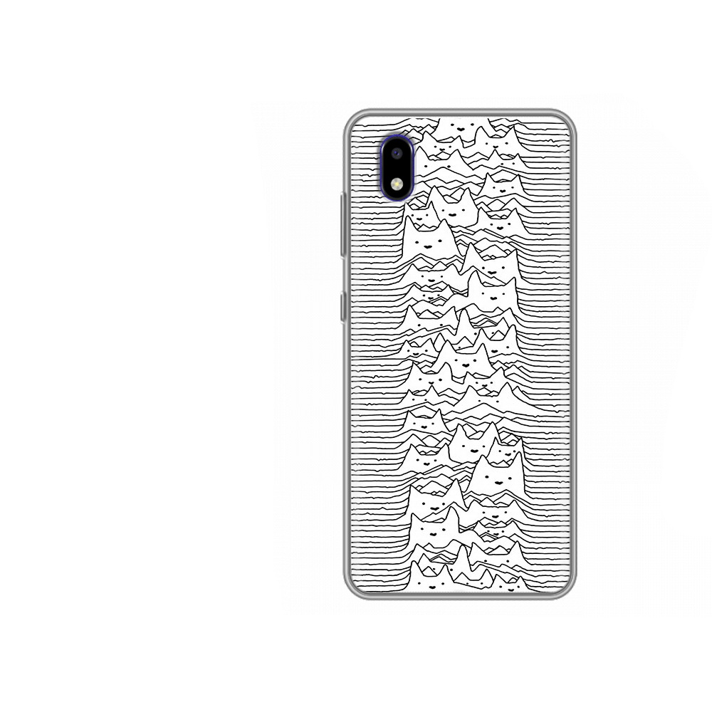 

Чехол MyPads Tocco для ZTE Blade A3 2020 черно белые коты 3D (PT226941.466.682), Прозрачный, Tocco