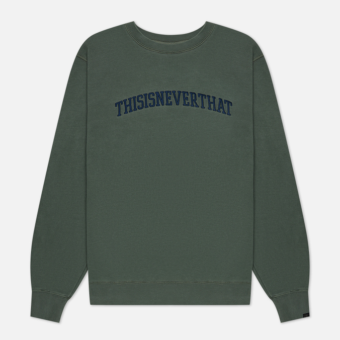 

Свитшот мужской thisisneverthat TN223TSWCW01-FRST зеленый S, TN223TSWCW01-FRST