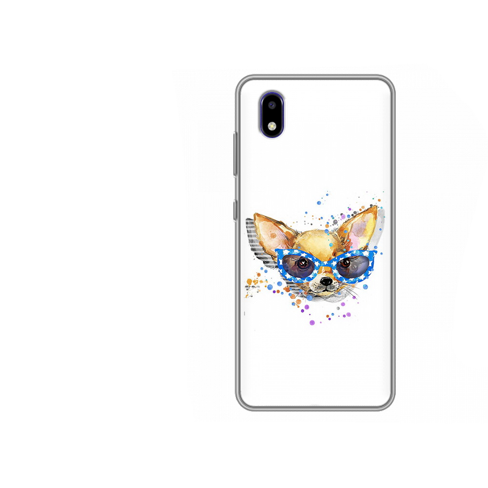 

Чехол MyPads Tocco для ZTE Blade A3 2020 чихуа-хуа в очках (PT226941.466.691), Прозрачный, Tocco