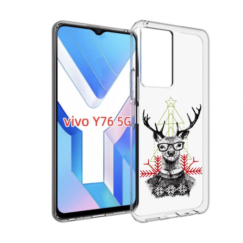 

Чехол MyPads умный олень для Vivo Y76 5G, Прозрачный, Tocco