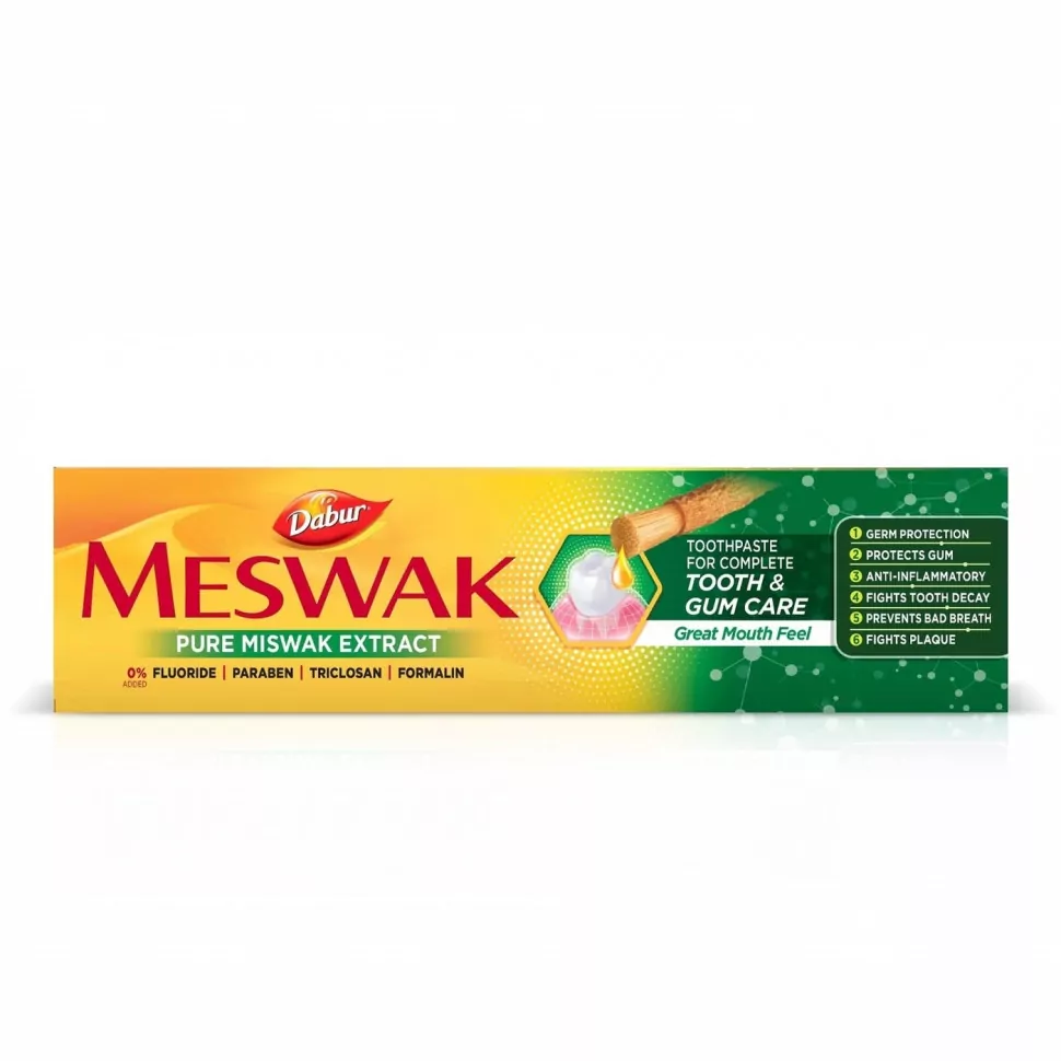 Зубная паста Dabur Meswak с экстрактом Мисвака 200 г травяная зубная паста с экстрактом манго 25гр