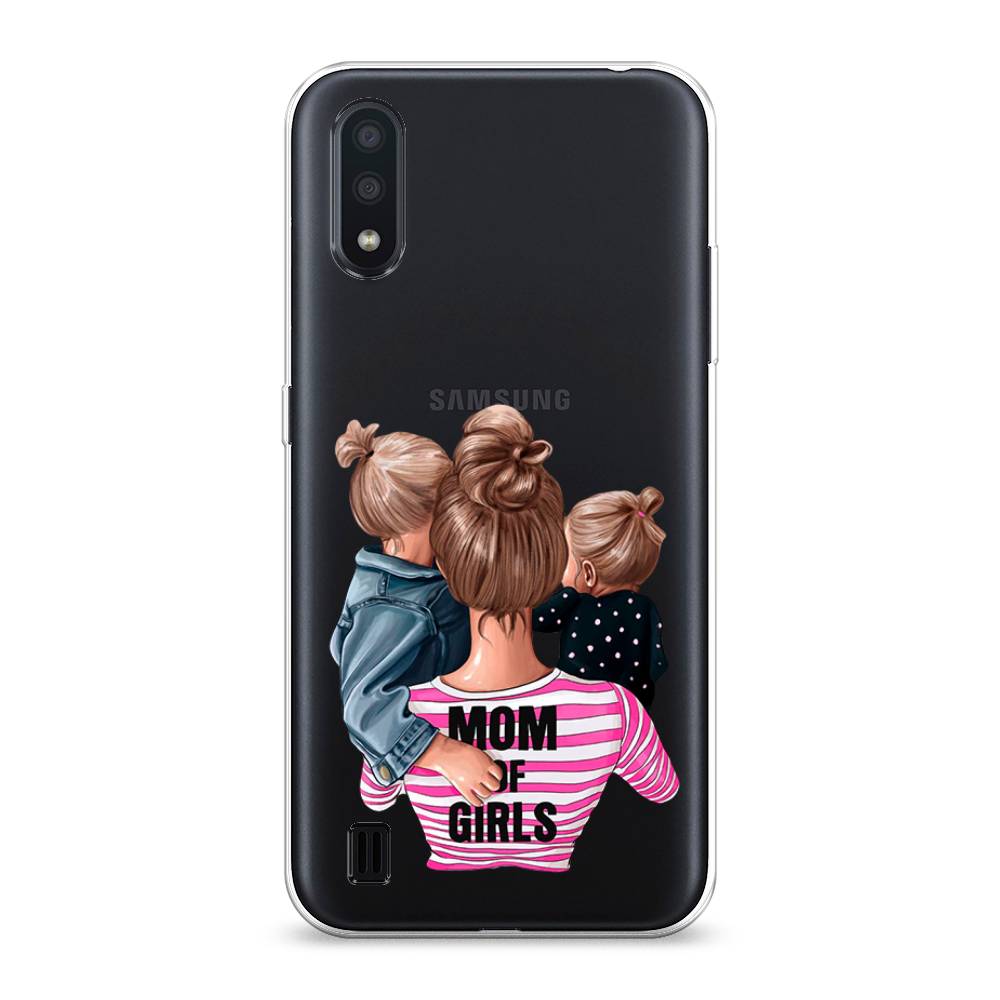 фото Силиконовый чехол "mom of girls" на samsung galaxy a01 awog