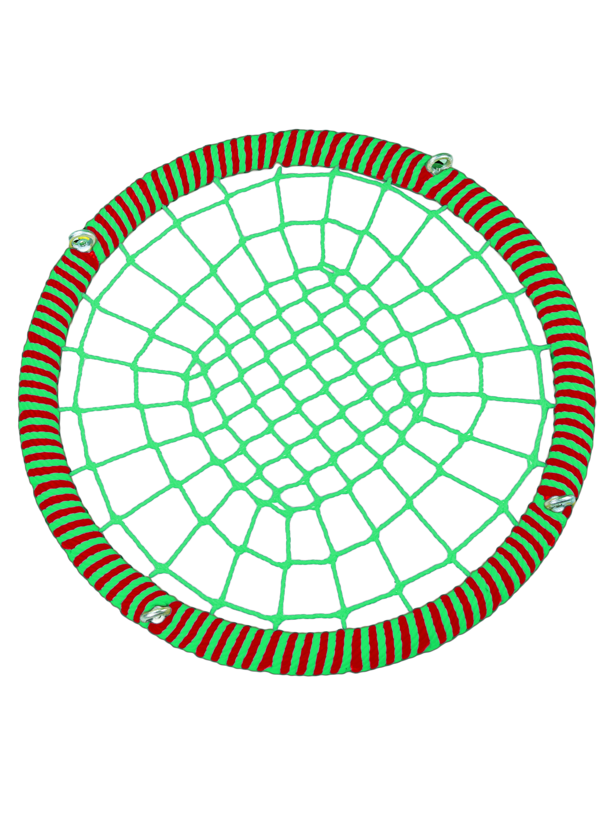 

Качели-гнездо JINN ЦП/РГ/60/72/16/8/З/КР-З/КГ 60x60 см зеленый, красный, 60 круг 72 обод 16 и 8 канат рымгайки ЦП