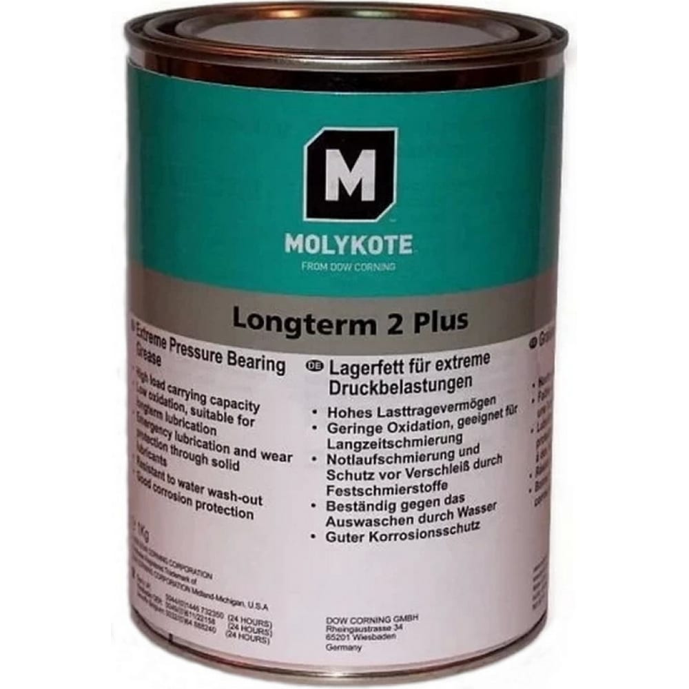 MOLYKOTE Пластичная смазка Longterm 2 Plus 4112582 11980₽