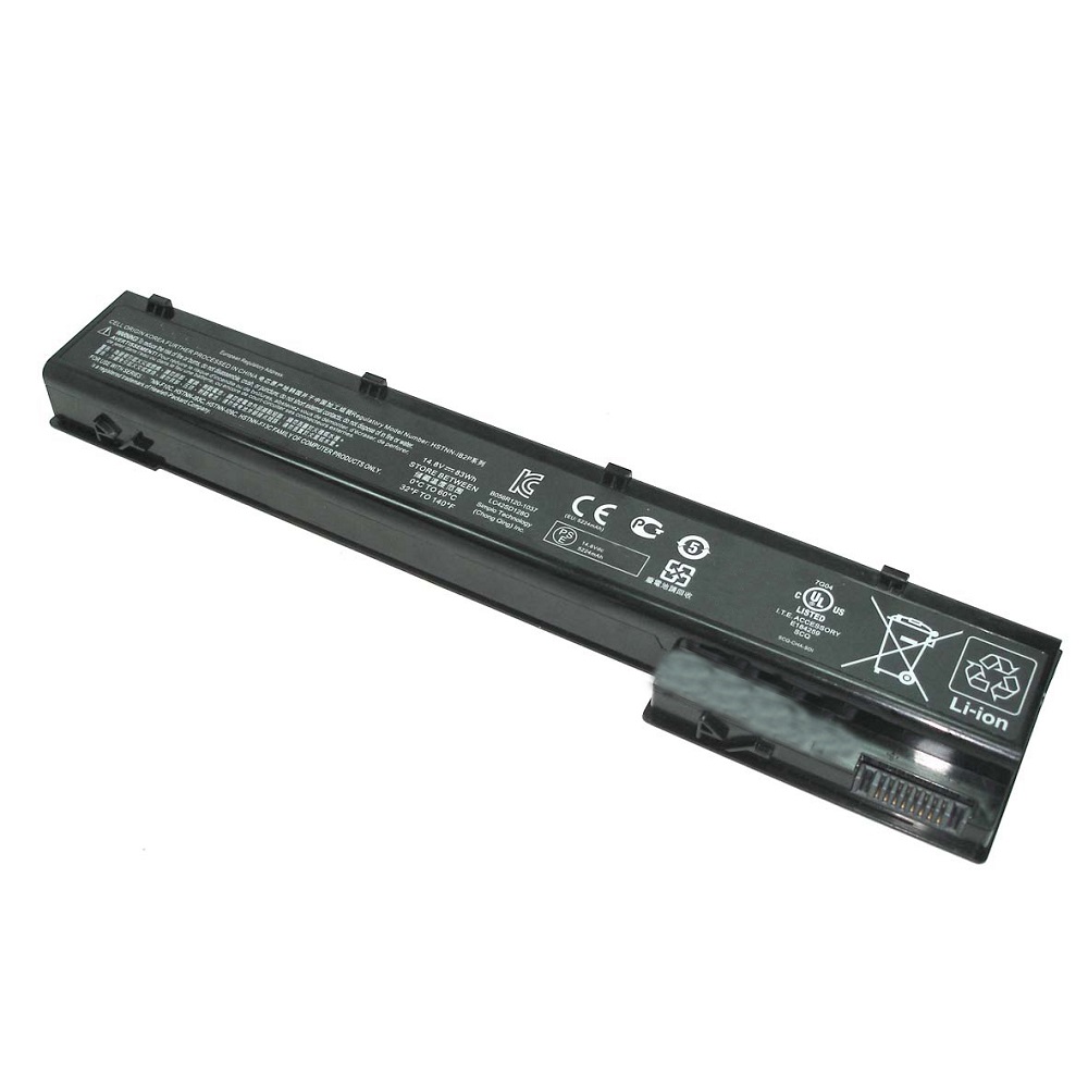 фото Аккумуляторная батарея для ноутбука hp elitebook 8570w (vh08) 14.4v 75wh черная oem