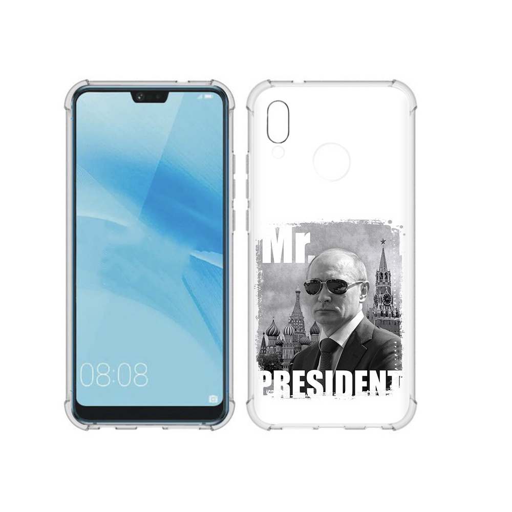 

Чехол MyPads Tocco для Huawei P20 Lite Путин (PT130405.51.141), Прозрачный, Tocco
