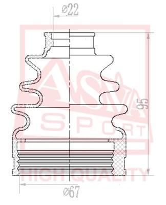 

ASVA Пыльник ШРУСа (комплект без смазки) ASVA ASBTINCY2