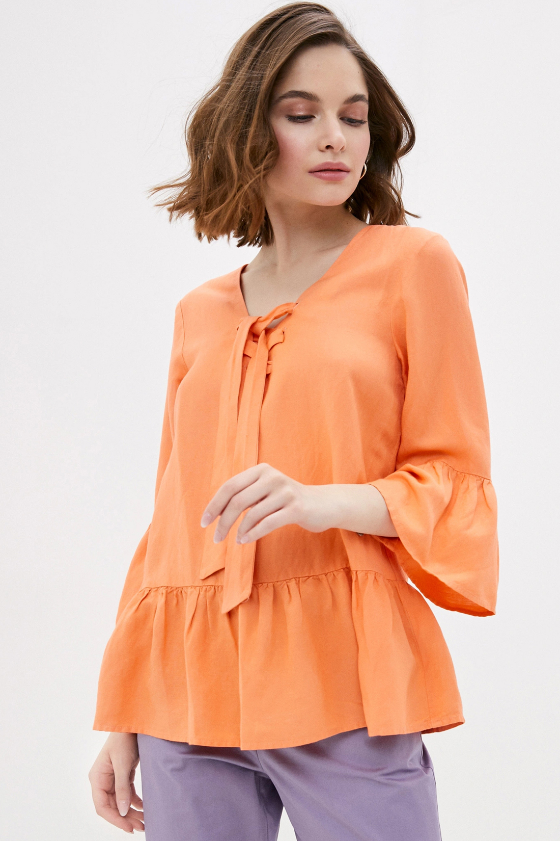 Блуза женская Baon B170025 оранжевая S