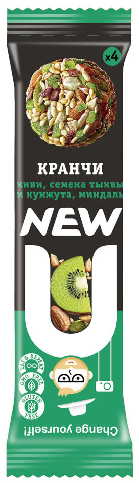 Кранчи Newu с киви 30г