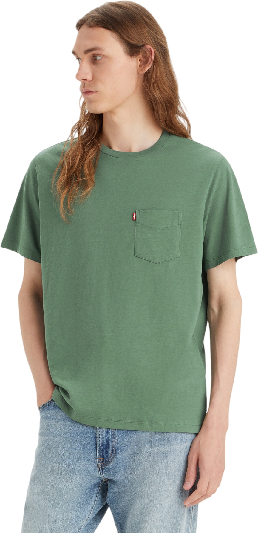 

Футболка мужская LEVIS SS CLASSIC POCKET TEE GREENS зеленая M, Зеленый, SS CLASSIC POCKET TEE GREENS