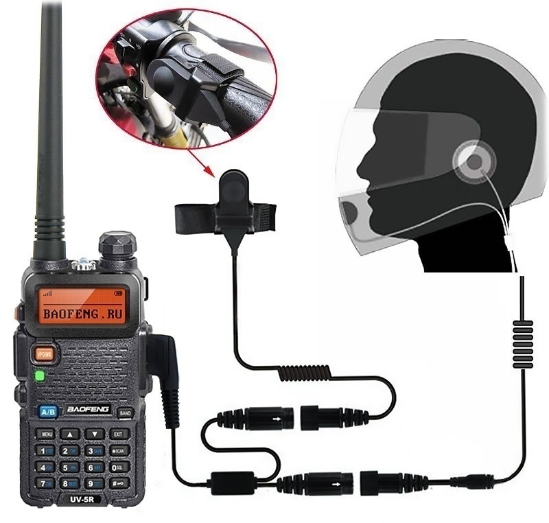 

Комплект Радиостанция BAOFENG UV-5R MOTO, UV-5R MOTO