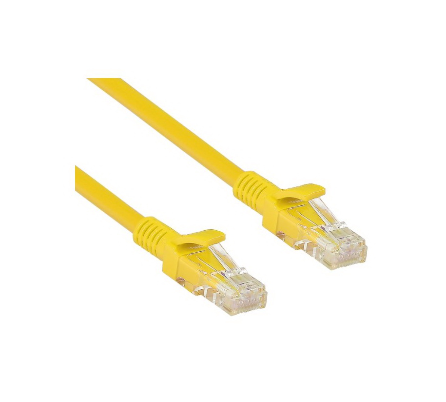 

Патч-корд NoBrand RJ-45 cat5E 1м, Желтый