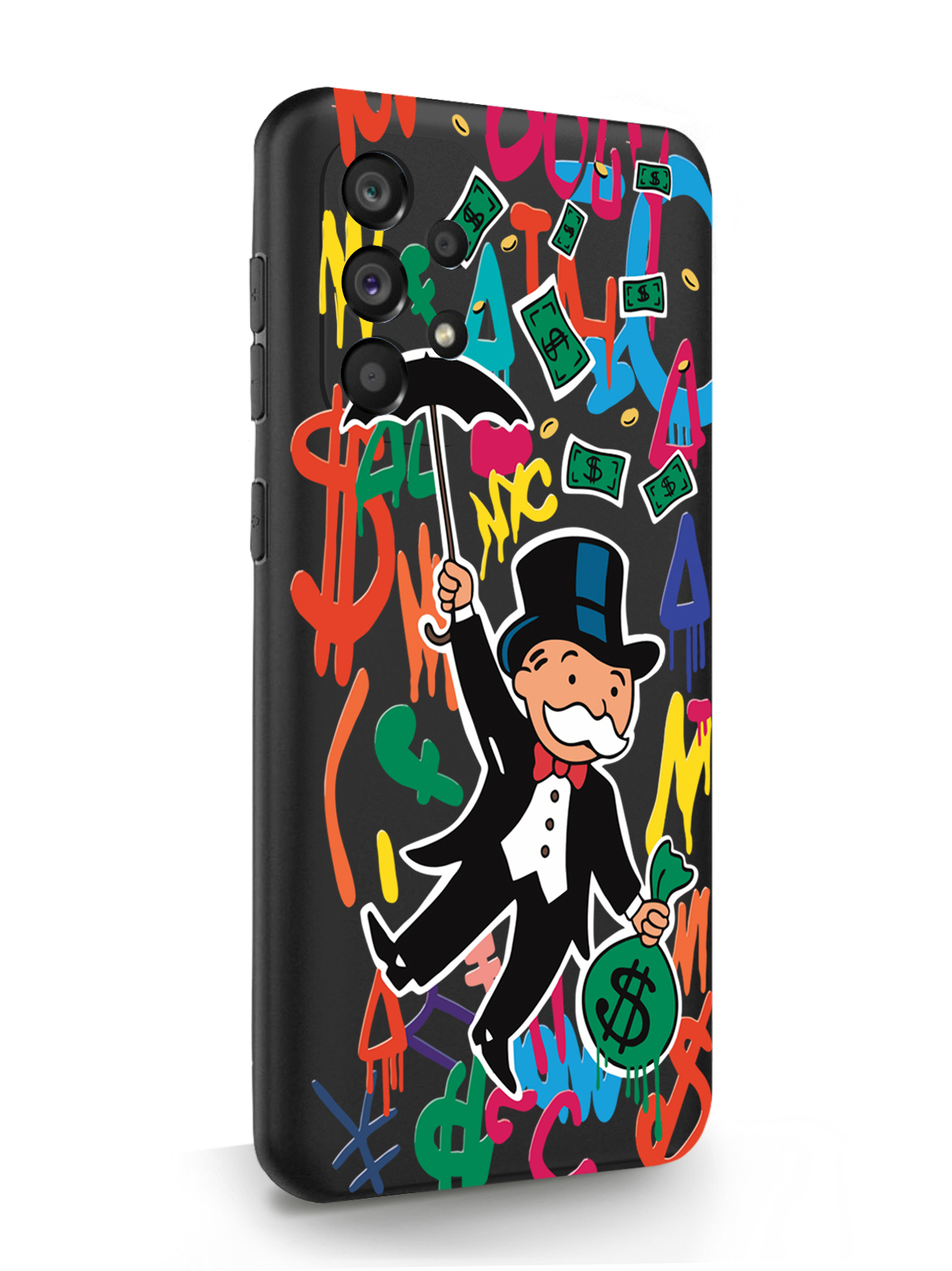 Чехол MustHaveCase для Samsung Galaxy A53 Богатенький дядюшка толстосум, черный