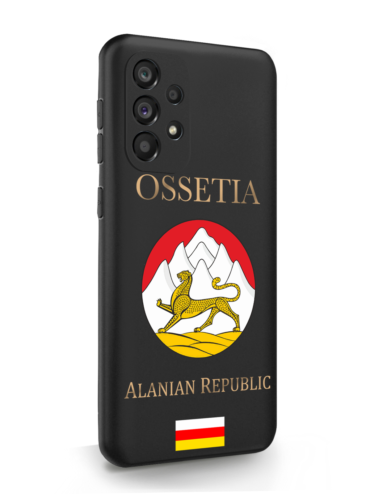 

Чехол MustHaveCase для Samsung Galaxy A53 Герб Северной Осетии, черный, Черный;желтый;красный