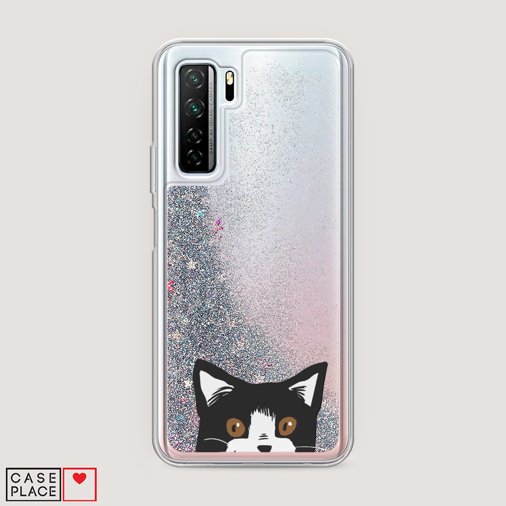 

Чехол Awog на Huawei P40 lite 5G/Honor 30S Global/Nova 7 SE "Подглядывающий кот", Разноцветный, 6102991-1