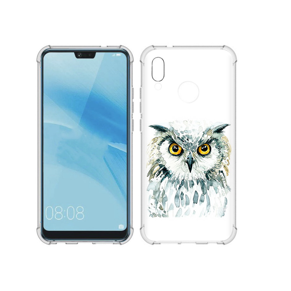 

Чехол MyPads Tocco для Huawei P20 Lite Серьезная сова (PT130405.51.156), Прозрачный, Tocco