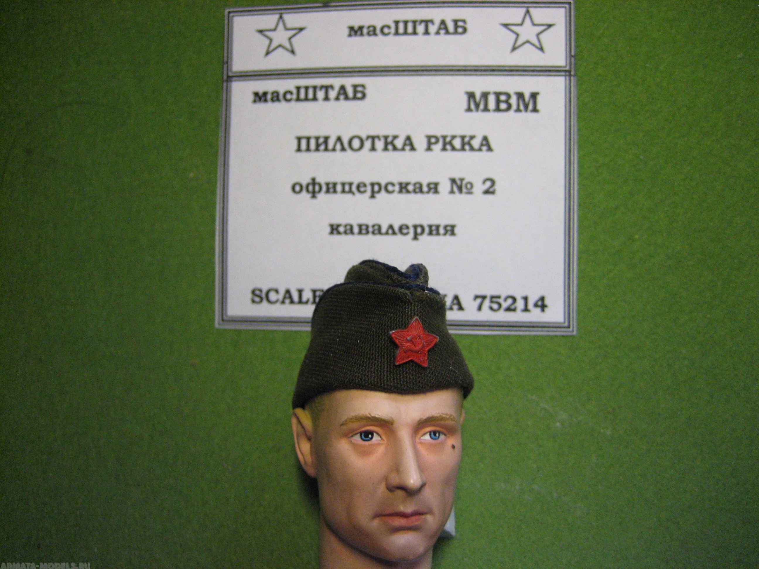 

75214 Пилотка офицера РККА кавалерия 2
