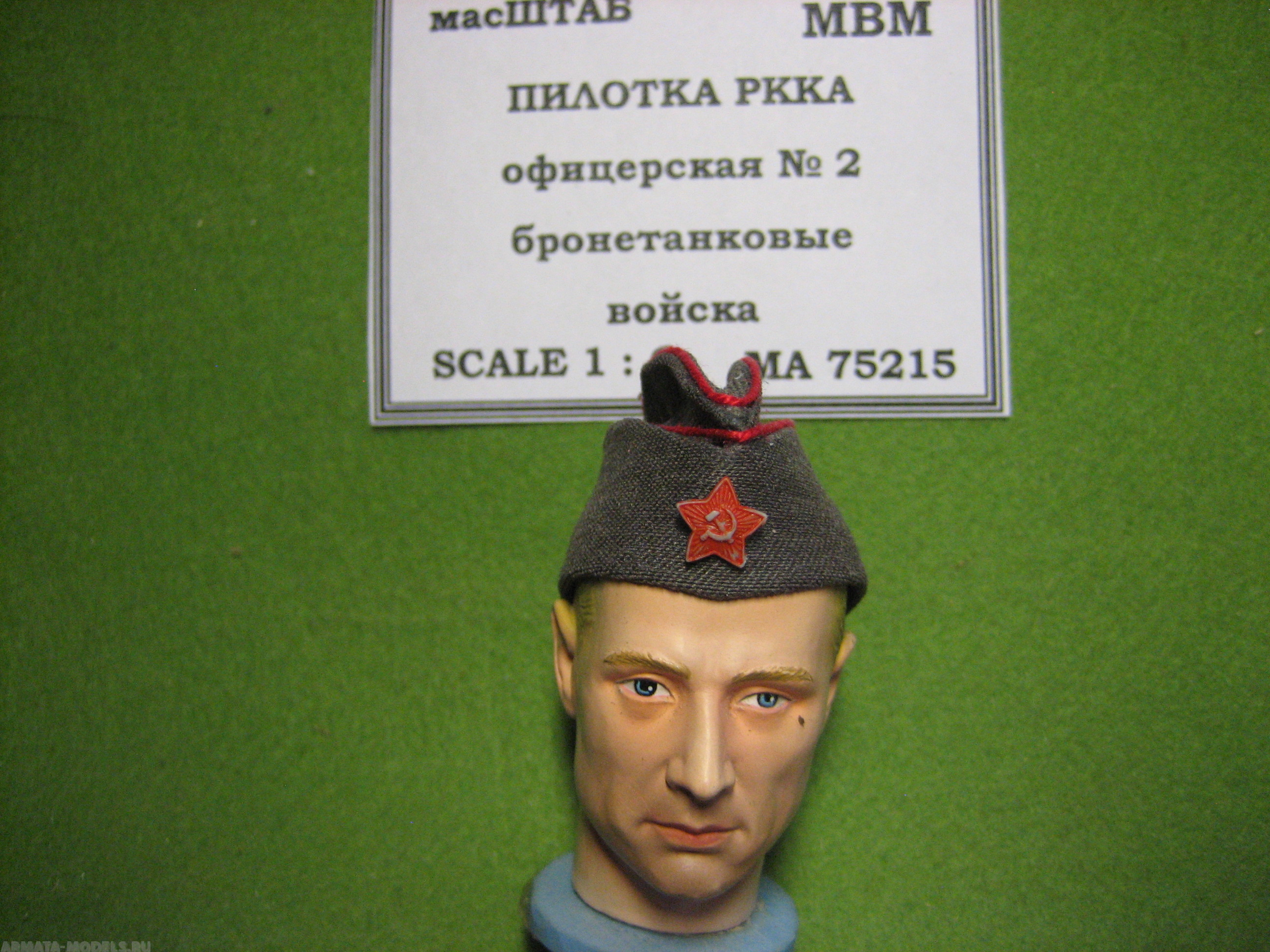

75215 Пилотка офицера РККА бронетанковые войска 2
