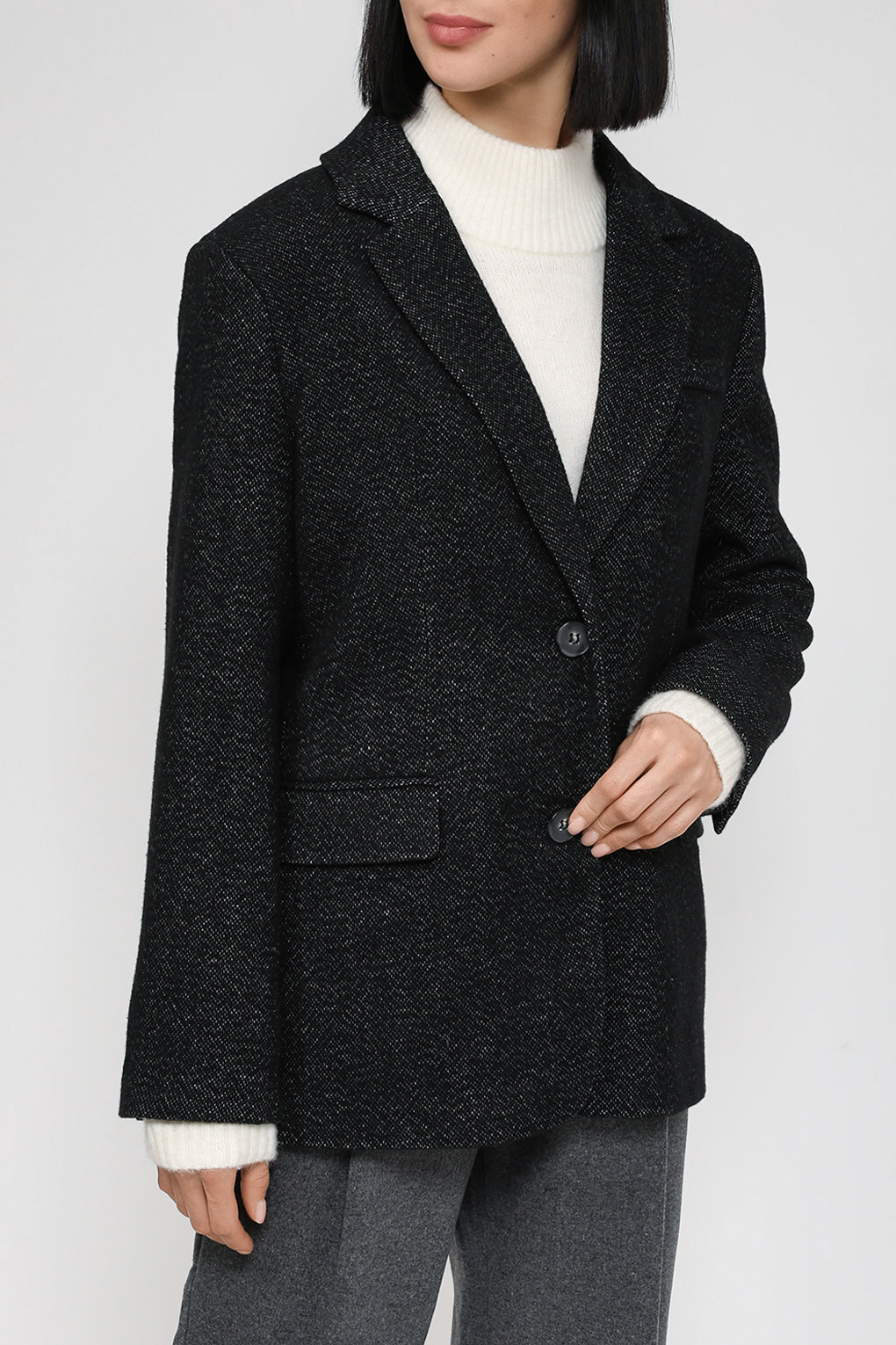 

Пиджак женский SABRINA SCALA SS23074184 черный 2XL, SS23074184