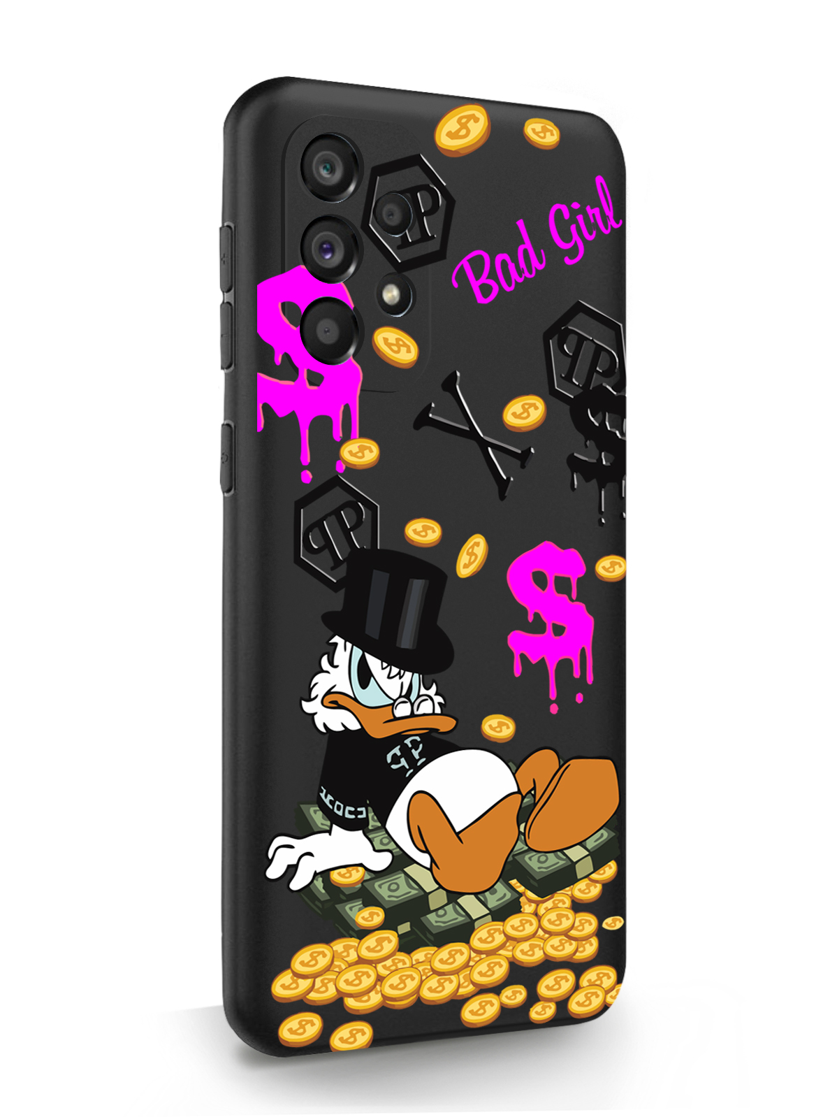 

Чехол MustHaveCase для Samsung Galaxy A53 Богатая Утка Bad Girl, черный, Черный;розовый