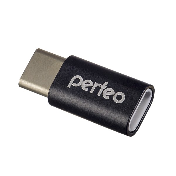 

Адаптер Perfeo micro USB на Type-C c OTG (PF-VI-O005 Black) чёрный