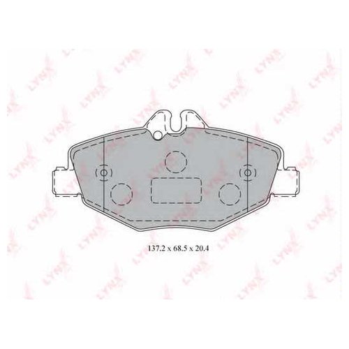 

КомплектпереднихтормозныхколодокLynxBD5323дляMercedesE-CLASSS211;W211