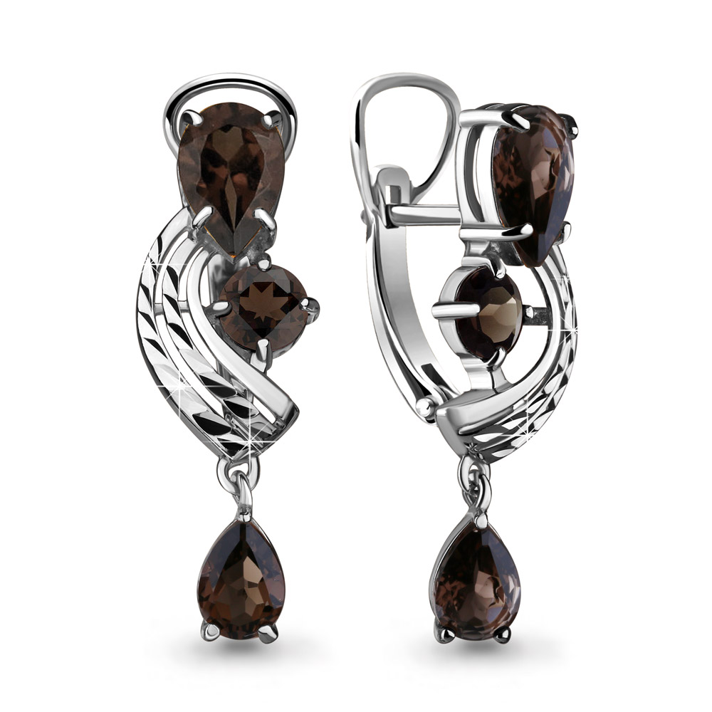 

Серьги из серебра с кварцем Aquamarine 4641901_925_р, 4641901_925_р