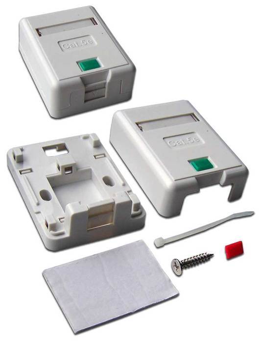 

Коробка настенная на 1 порт keystone, с защитными шторками, белая LANMASTER LAN-SA1/S-WH, Черный