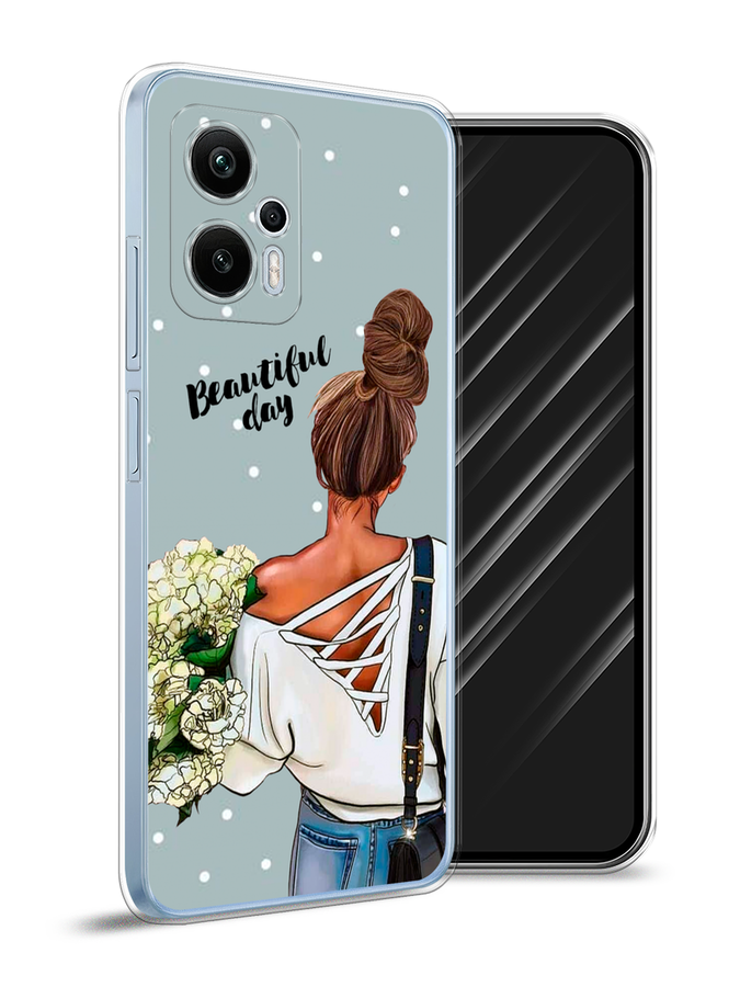 

Чехол Awog на Redmi Note 12T Pro "Beautiful day", Голубой;коричневый;бежевый, 319150-6